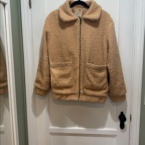Elodie Sherpa Fleece Fuzzy Zip Up Jacket
